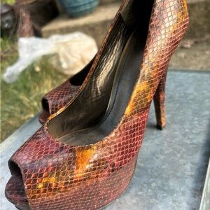 Stuart Weitzman snake skin
